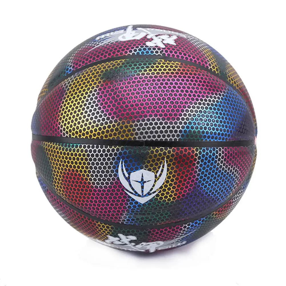 Светящийся уличный резиновый баскетбольный мяч из ПУ резины люминесцентный