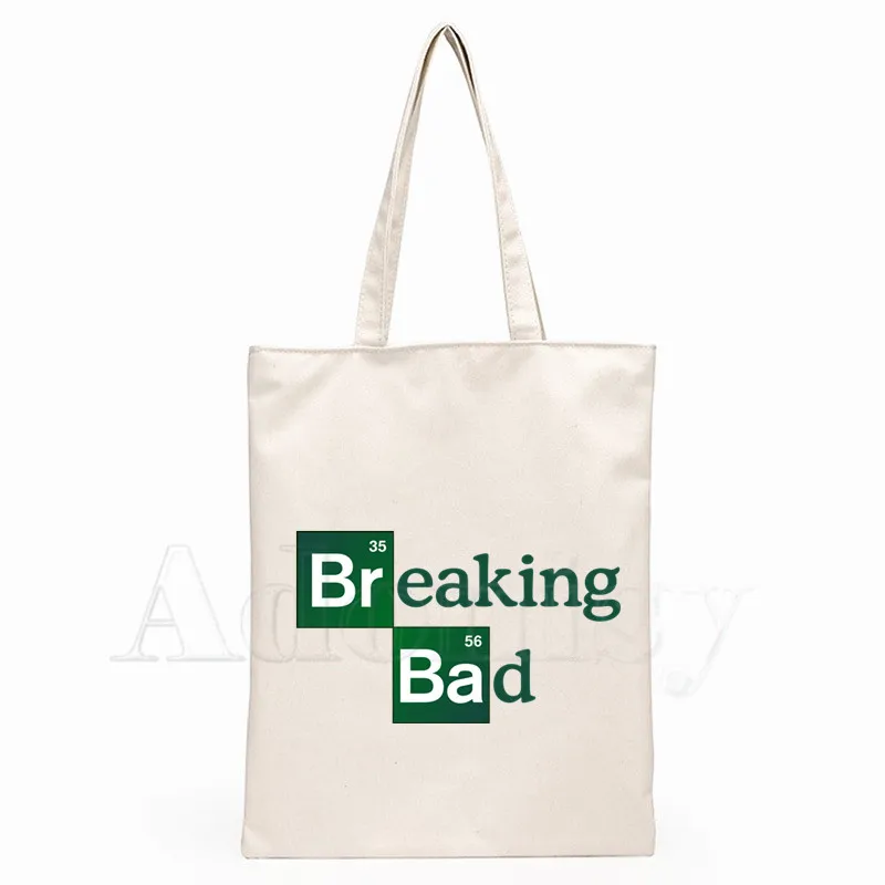 Breaking Bad Heisenberg Новое поступление художественная Холщовая Сумка сумки с простым