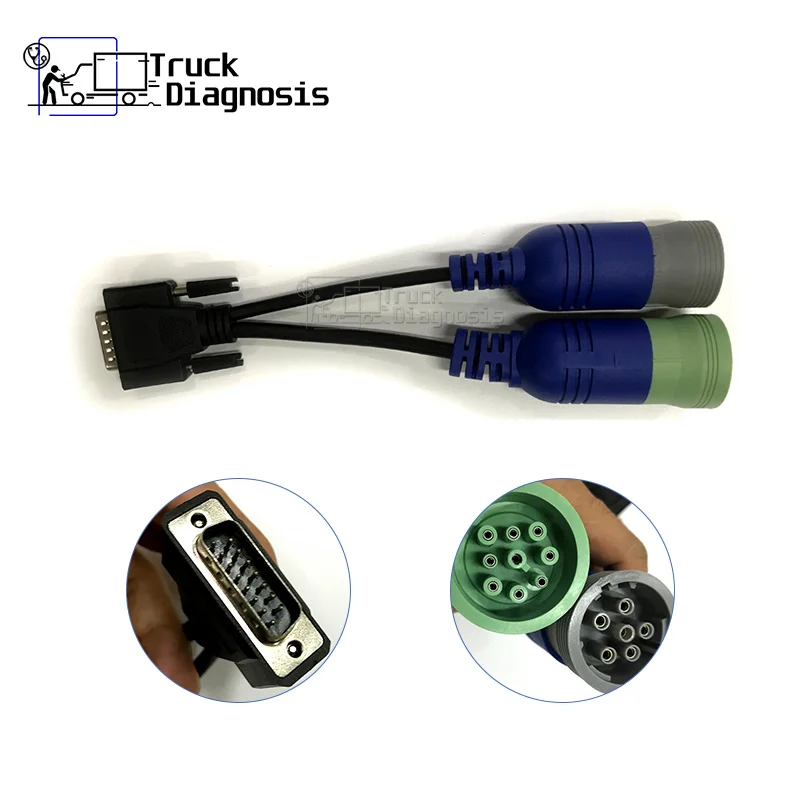

6- And 9-Pin Y OBD Cable USB Link Diesel Truck Diagnostic Scanner For Nexiq