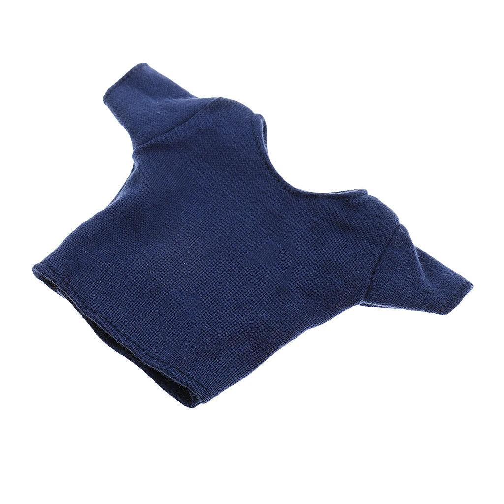 

1/6 синяя хлопковая Мужская футболка с коротким рукавом, топы с круглым вырезом для 12''