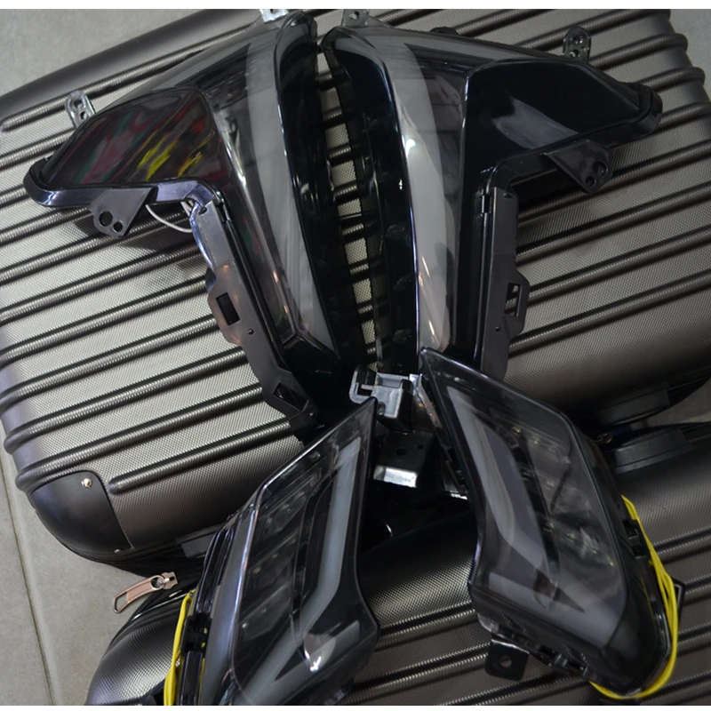 SMOKE SET TMAX 530 светодиодный светильник указателя поворота со стандартом E-MARK для YAMAHA передний и задний светодиодный светильник - Цвет: SMOKE SET