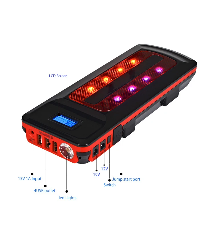 Пусковое устройство для автомобиля 12 В портативный USB внешний аккумулятор