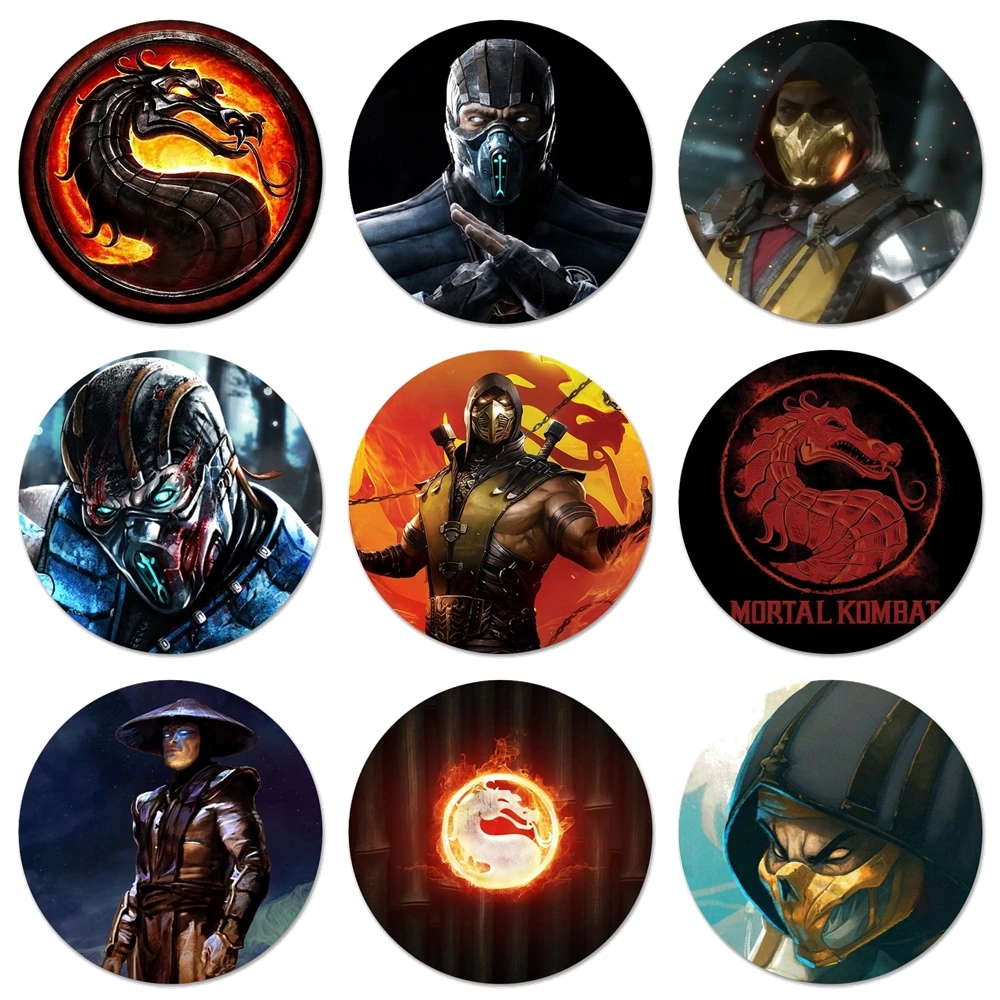 

Mortal Kombat Pretty Icons Pins Badge Decoration Brooches Metal Badges For Clothes Backpack Decoration