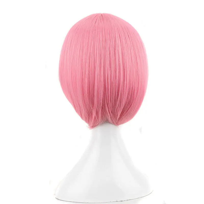 Аниме Re: жизнь в другом мире от Zero Ram Rem короткий синий розовый парик косплей