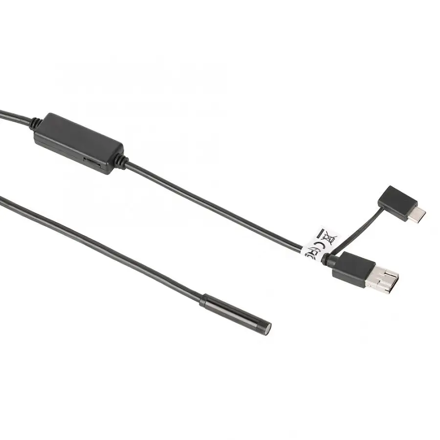 3 в 1 Водонепроницаемая 6 Led USB эндоскоп бороскоп Инспекционная камера 5 м для