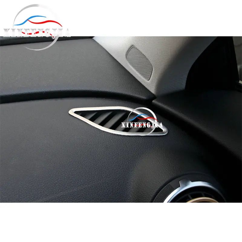 For Audi A3 15-17 2x Stainless Front Dashboard Air Outlet Vent Frame Cover Trim | Автомобили и мотоциклы