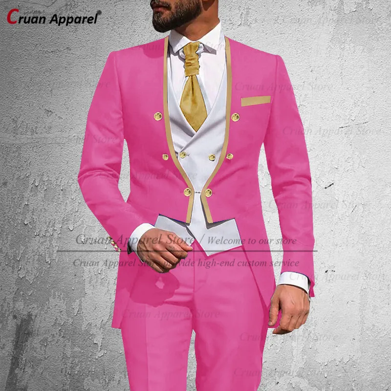 Новинка мужской мятный костюм 3 шт. стильные рандомные мужские облегающие бриджи