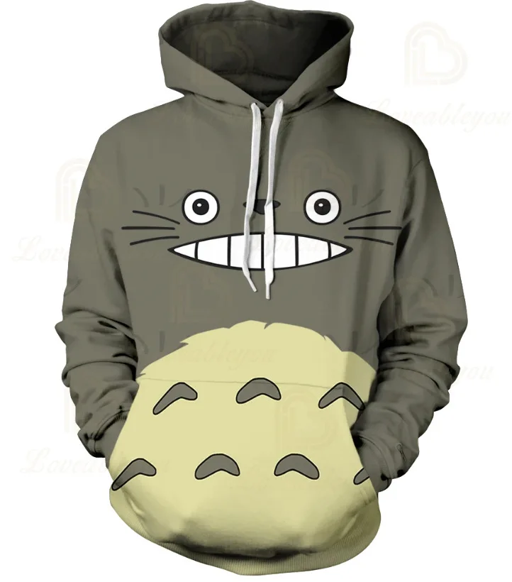 Распродажа толстовки с мультяшным Тоторо для женщин и мужчин свитшоты милые