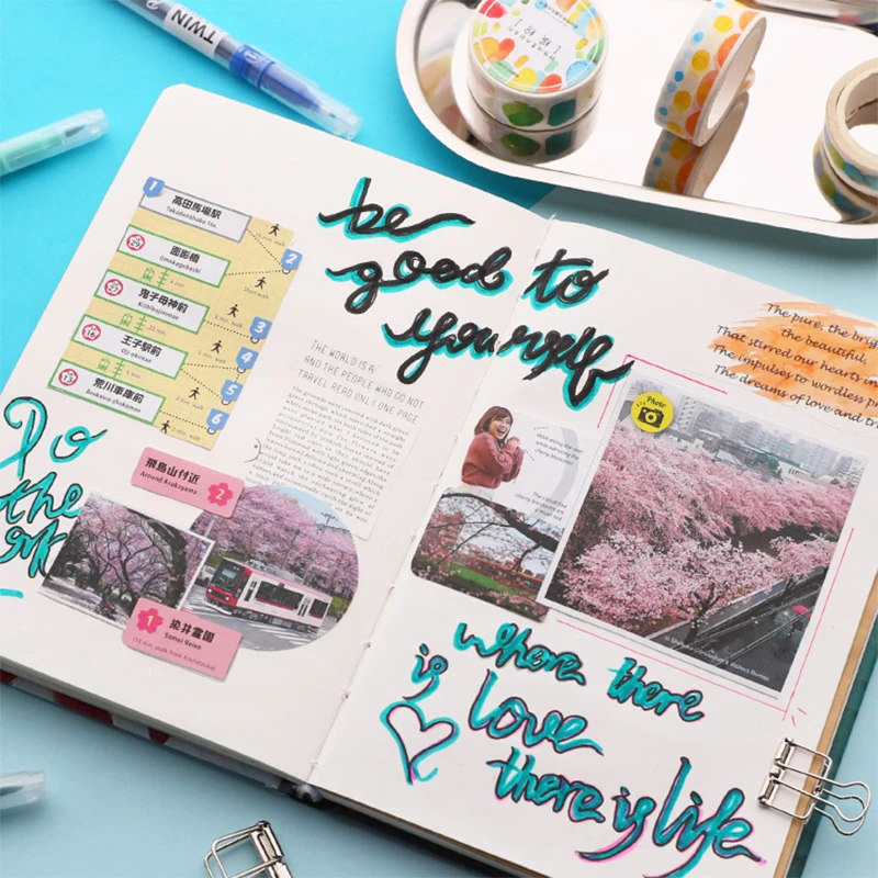 1/6 шт. кисть ручка художественные маркеры двойной наконечник хайлайтер для