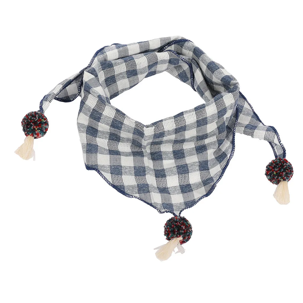 Шарф для малышей Детские аксессуары мальчиков и девочек клетчатый детский
