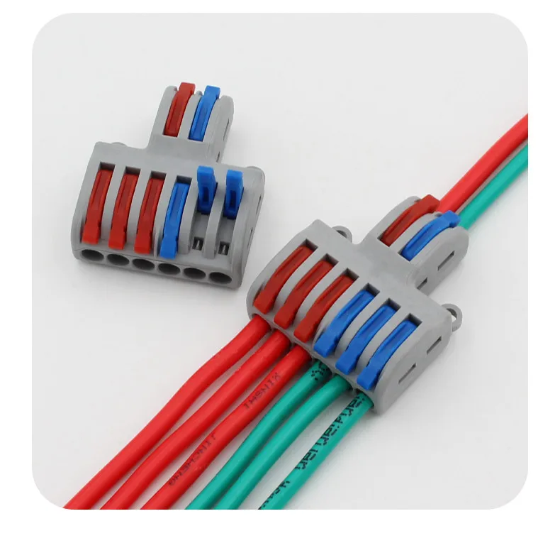 

5/10 шт./лот SPL-42/62 Мини быстрый соединитель для проводов Универсальный соединитель для кабеля нажимная Клеммная колодка для проводника