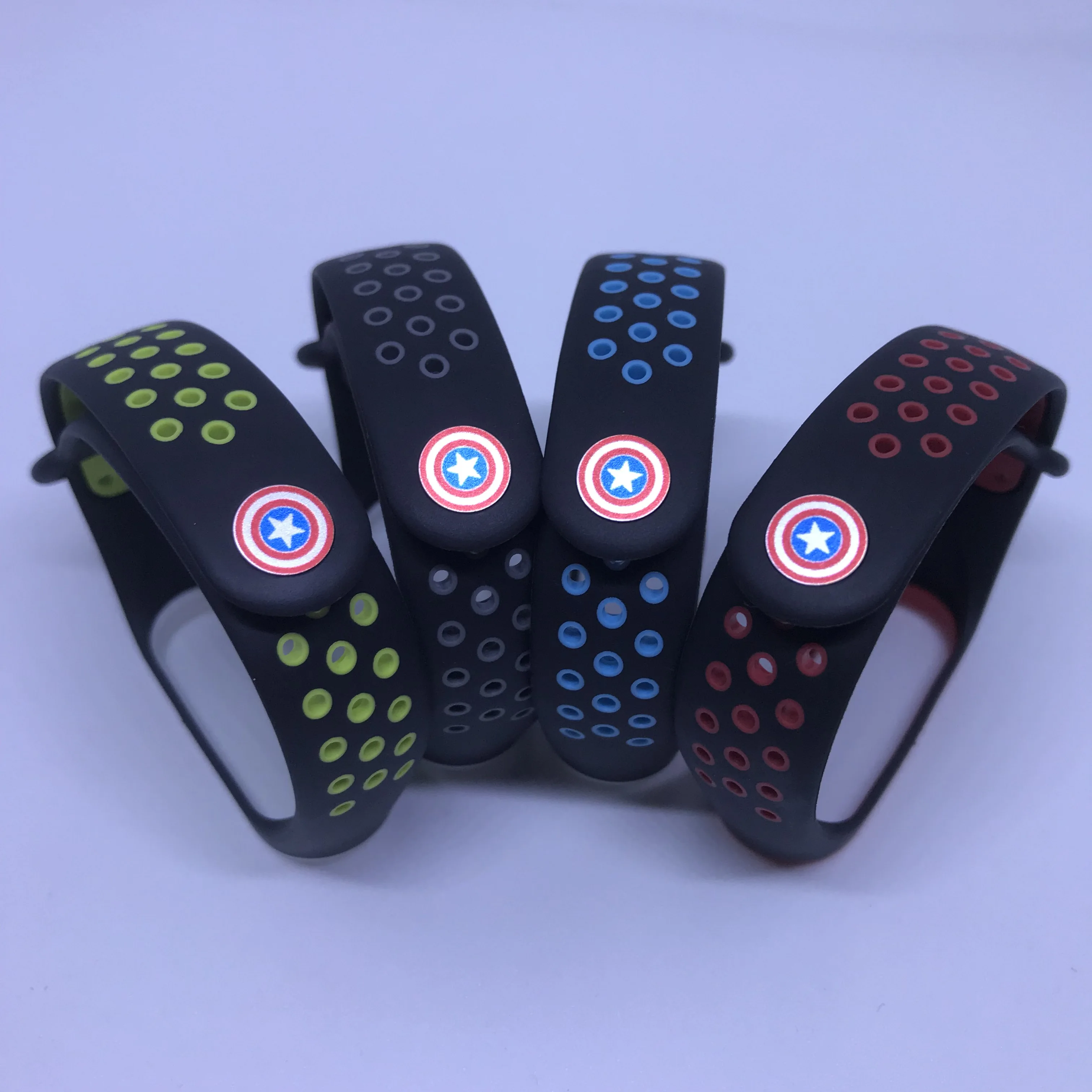 FIFATA NEW The Avengers Silicone Watch Strap For Xiaomi Mi Band 4 Xiaomi Mi Band 3 Smatr Watch Wristband Replace Accessories