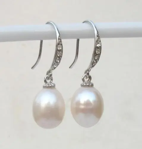 

HOT PERFECT AAA ++SOUTH SEA GENUINE 10-12MM WHITE LOOSE PEARL EARRING