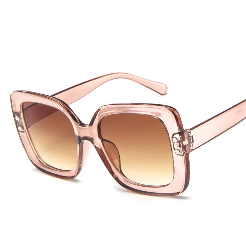 RBRARE большие солнцезащитные очки женские роскошные прозрачные градиентные в