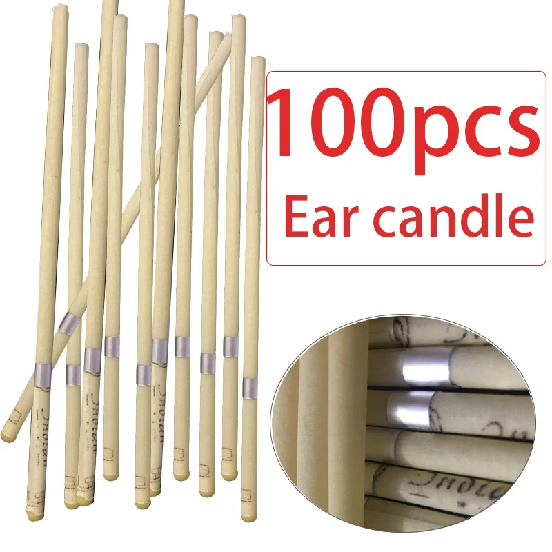 

100pcs Ear Candle Wax Removal Tool Ear Cleaner Ear Fragrance Ear Candle Removes Wax Hopi Candles Natural Beeswax Indiana Aromat