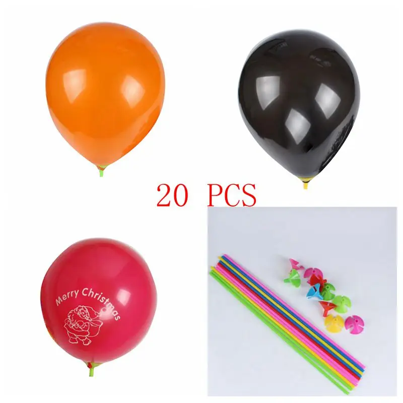 20 шт./лот 12 дюймов Хэллоуин розовый черный белый латексные воздушные шары для