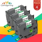 4pk 12 мм TZ ламинированная этикетка TZ-735 для брата TZ 735 кассеты Ленты Совместимость для Brother PT-D400AD PT-1290 этикетировщик