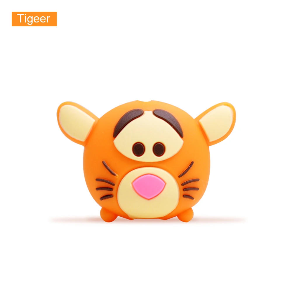 Tigeer ЦУМ милый мультфильм укус животных кабель протектор для iPhone USB кабель для передачи данных Chompers зарядное устройство провода моталки Организатор кукла модель - Цвет: Tigeer