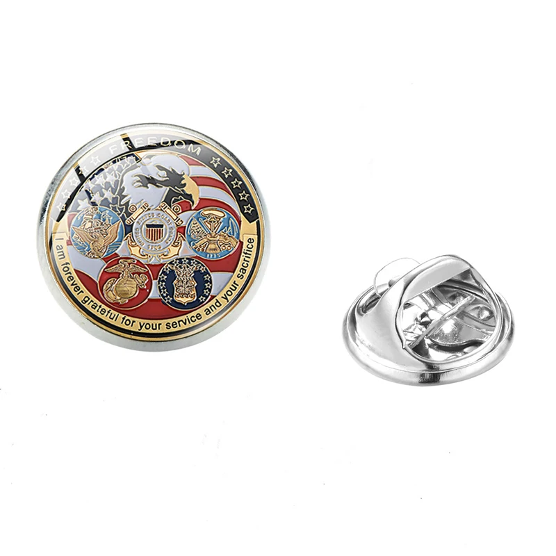 Профессиональные булавки для воротника морской пехоты США Классическая