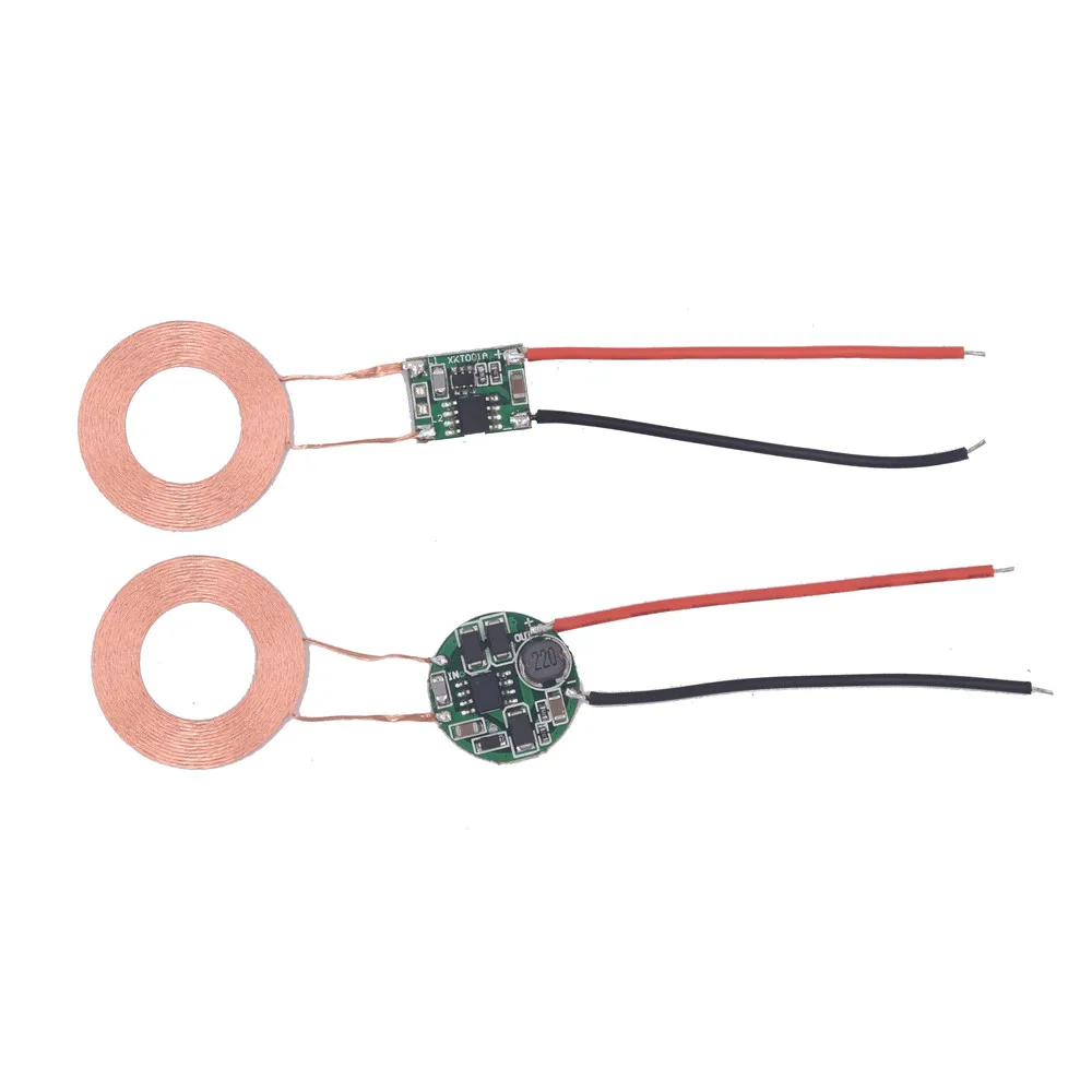 

Taidacent 12V TX 5V 1.2A RX Wireless Charger Module Copper Wire Coil Magnetic Inductive Charging Power Supply PCB KIT