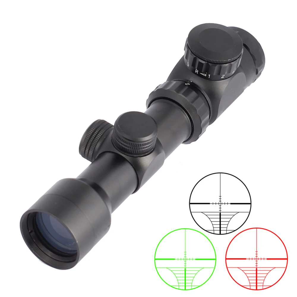 Охотничий прицел для страйкбола 2-6x28 EG красный и зеленый свет тактический