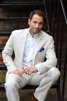 latest coat pant designs ivory summer beach men suits slim fit 2 pieces wedding tuxedos suits groom blazer costume homme