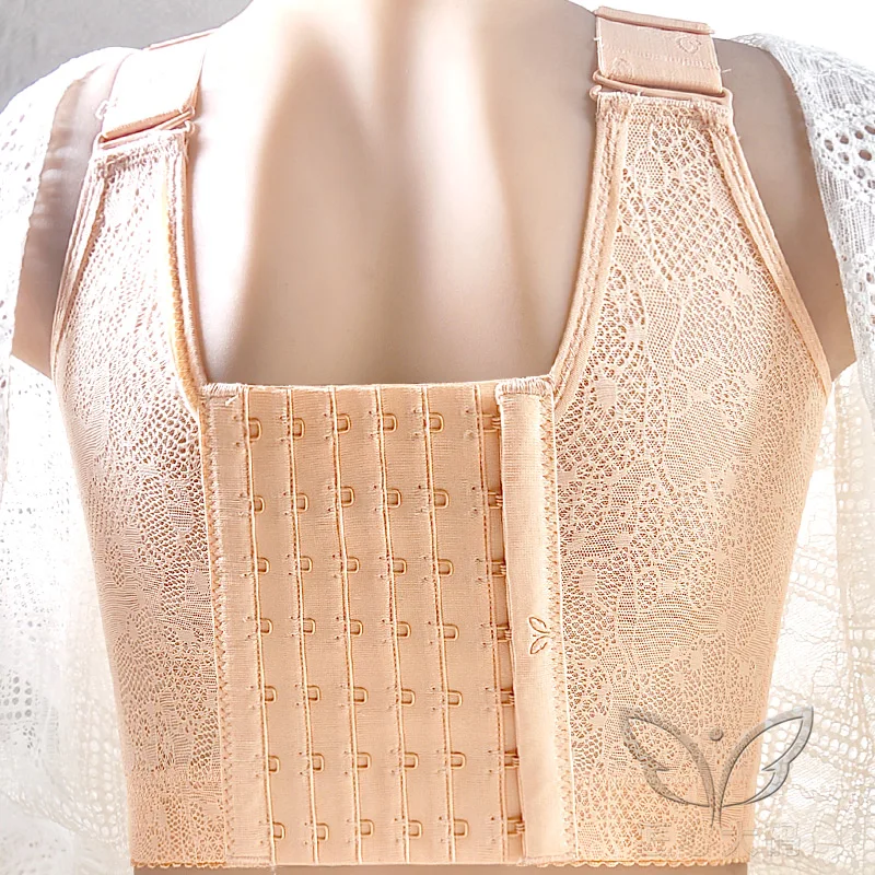 Lace Long Line Bras for Women Wire Free Padded Lingerie Sexy Plus Size Underwear Corset Brassiere