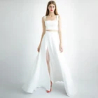 Дерзкий юбка с разрезом Свадебные отделяет белые эстетическое шелк юбок свадебных платьев, тафта, платье подружки невесты, юбка макси юбки индивидуальный заказ Цвет