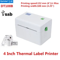 xprinter thermal barcode printer 100mm bar code maker dt108b shipping printe usps dpd pochta qr code
