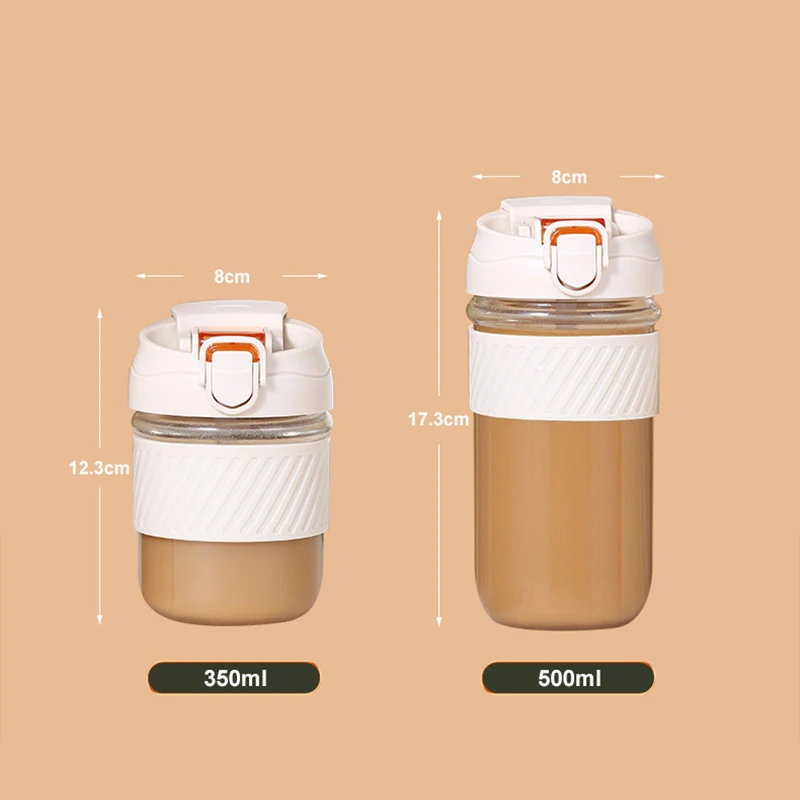 Портативная кофейная кружка Holaroom Красивая стеклянная чашка бутылка для воды с