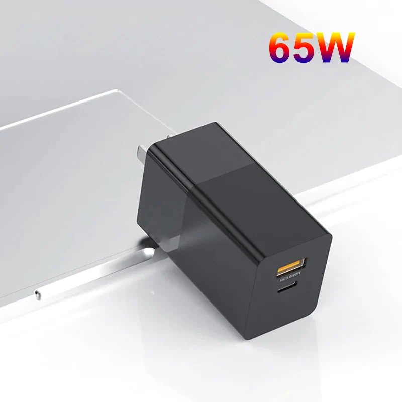 65W Ган USB C PD зарядное устройство с функцией быстрой зарядки 3 0 QC3.0 PPS SCP AFC кабель Type