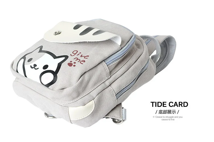 

Cartoon Cat Backyard Neko Atsume Backpack Comic Periphery Dual Portable Canvas Shoulders Bag Cartoon Accessory Kids Anime Gift