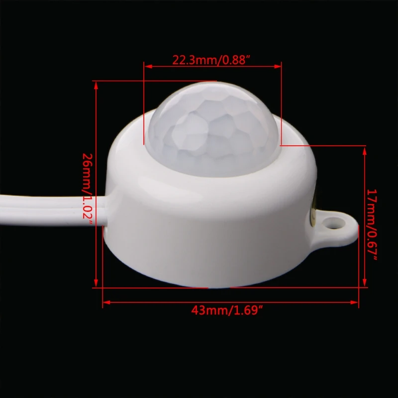 USB СВЕТОДИОДНЫЙ светильник полосы переключатель DC5 24V человеческого тела