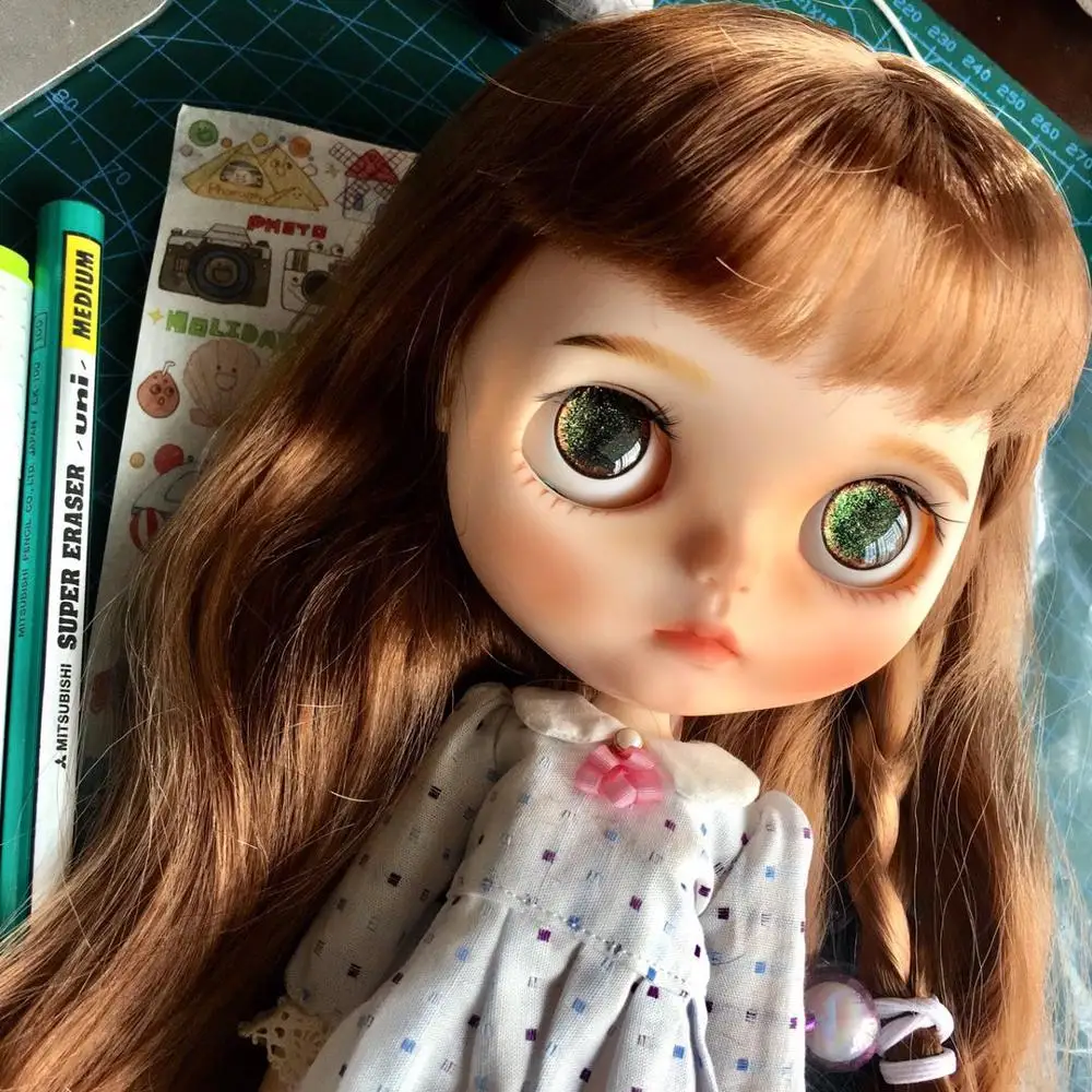 

Кукла neo Blyth NBL 1/6 BJD на заказ, кукла с большими глазами, шарнирная кукла с париком, кукла с матовым лицом 7.30.12