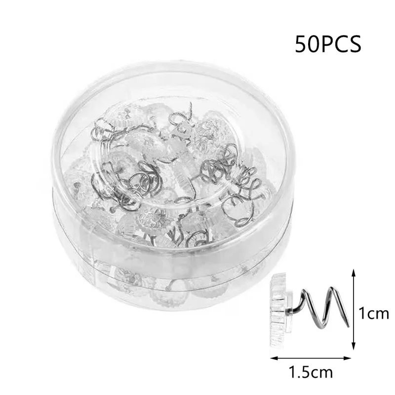 50 шт. прозрачные спиральные фиксаторы | Дом и сад