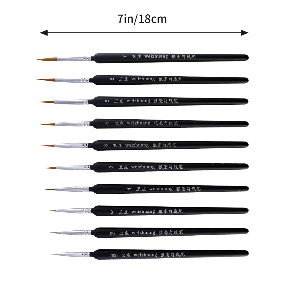 

10pcs Liner Pen Brush Art Watercolor Brushes Painting Brush Pen