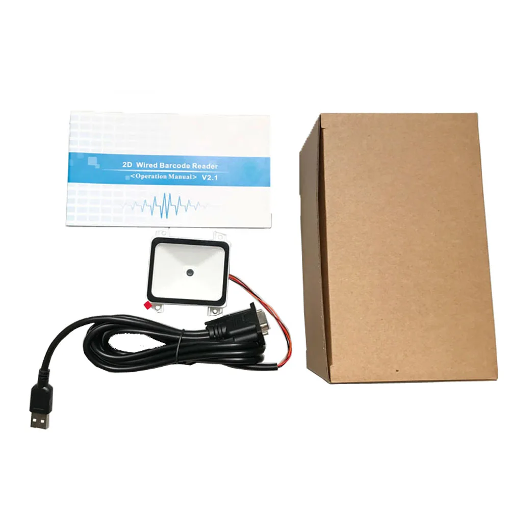 

2D CMOS Fixed Barcode Scanner Module auto sensing barcode reader engine TTL USB RS232 interface embodied qr code scanner module