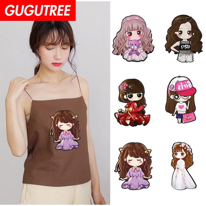 Нашивка GUGUTREE с вышивкой для крупной девочки нашивки животными из мультфильмов