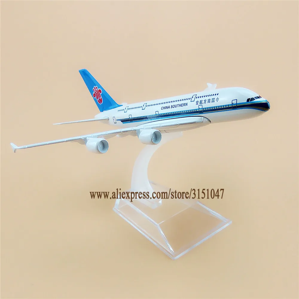 

Alloy Metal Air China Southern A380 Airlines Airplane Model Airbus 380 Airways Plane Model Stand Aircraft Kids Gifts 16cm