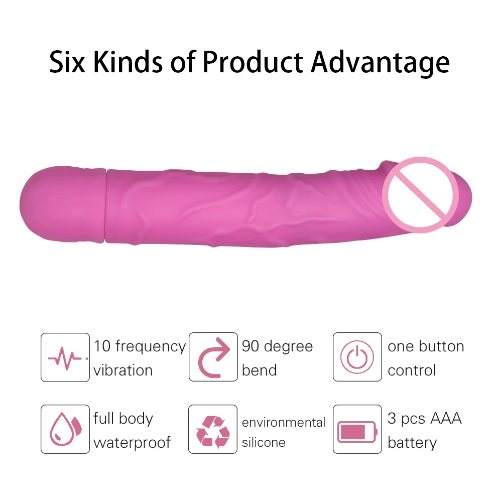 10 режимов искусственный реалистичный пенис Женский мастурбатор Стимулятор