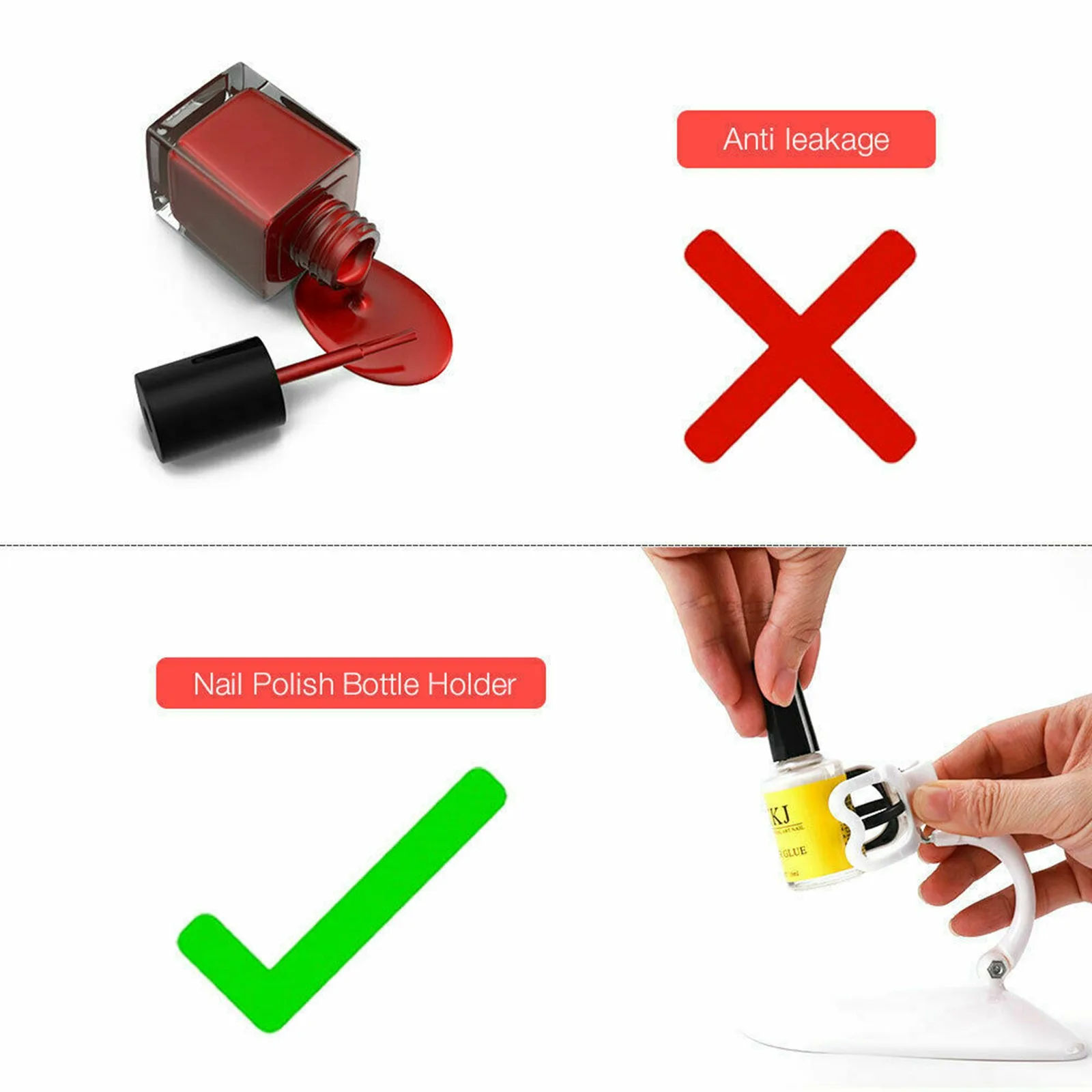 Hand Free Гель-лак для ногтей бутылка Держатель гибкий Регулируемый наклон