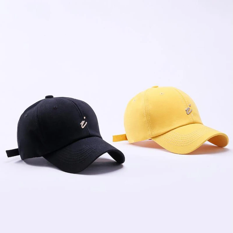 Бейсболка из 100% хлопка для женщин и мужчин модная вышитая надписью I Повседневная