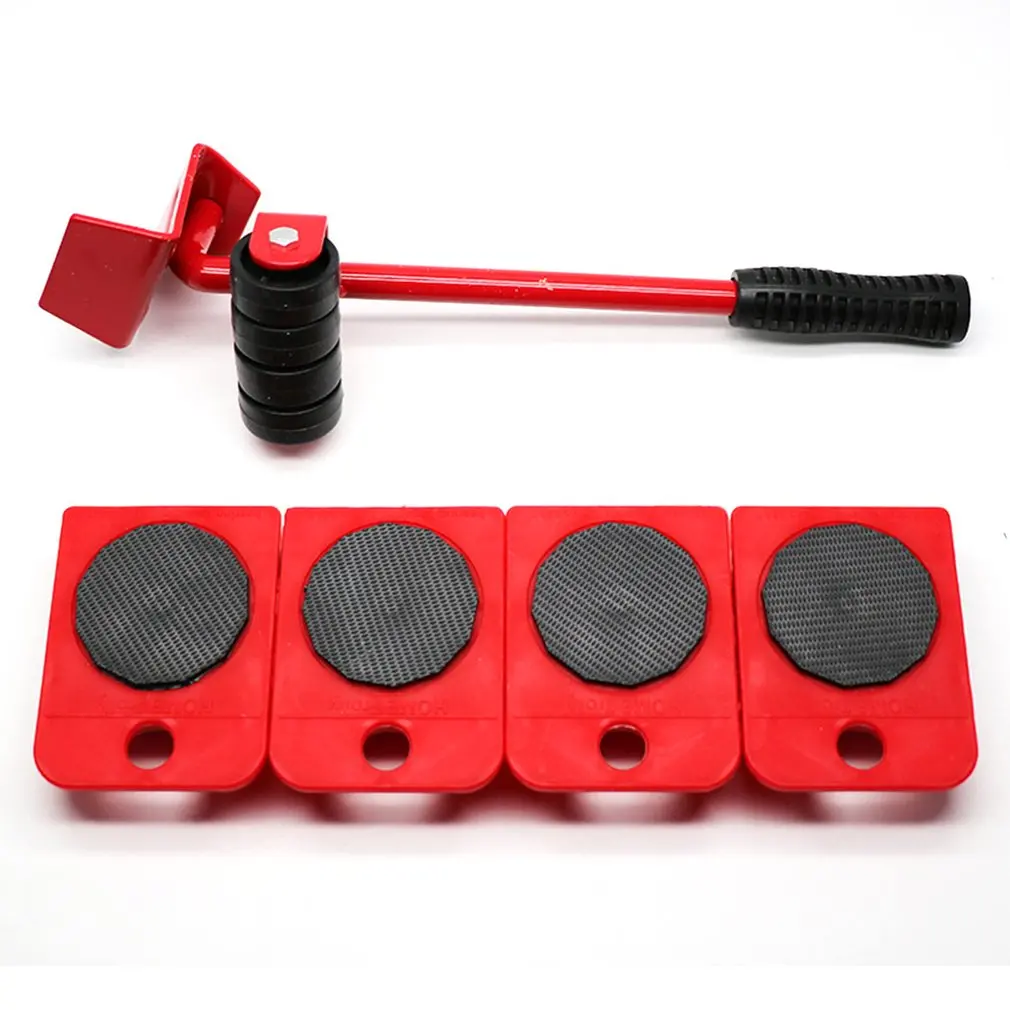 

5PCS Moving Artifact Mover Tool Set Desk Bed Sofa Home Furniture Transport Lifter Easy Moving Sliders Portable Cleaning Helper