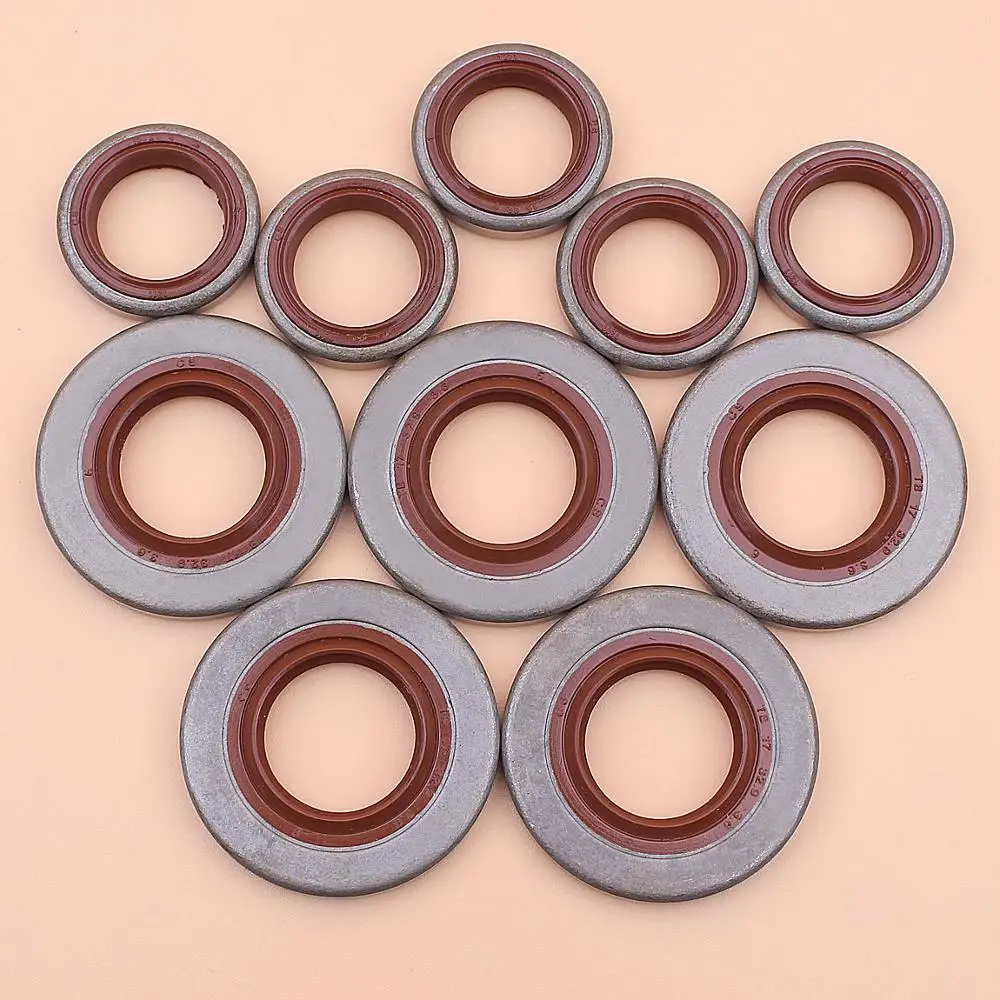 5pcs/lot Oil Seal Set For Stihl MS660 066 MS650 Chainsaw 9640 003 1850, 9640 003 1560