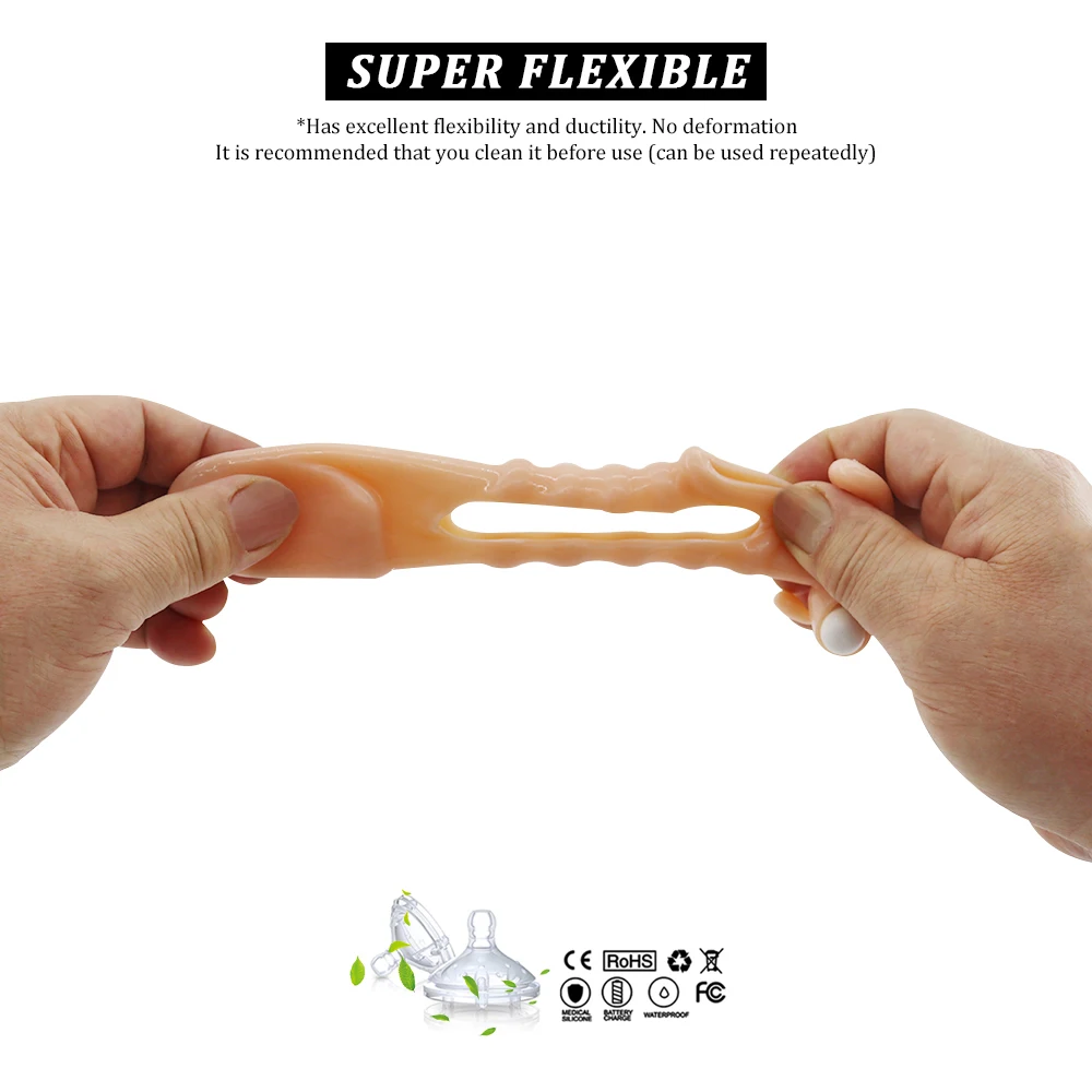 EXVOID втулка для пениса Стимуляция клитора силиконовый вибратор кольцо вагины