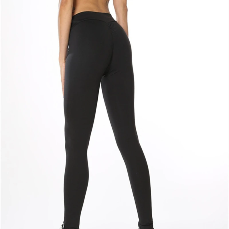 

Women Sexy Sport Leggings Fashion Solid Ankle-Length Breathable Leggings Casual High Waist Push Up Elastic Fitness Leggings