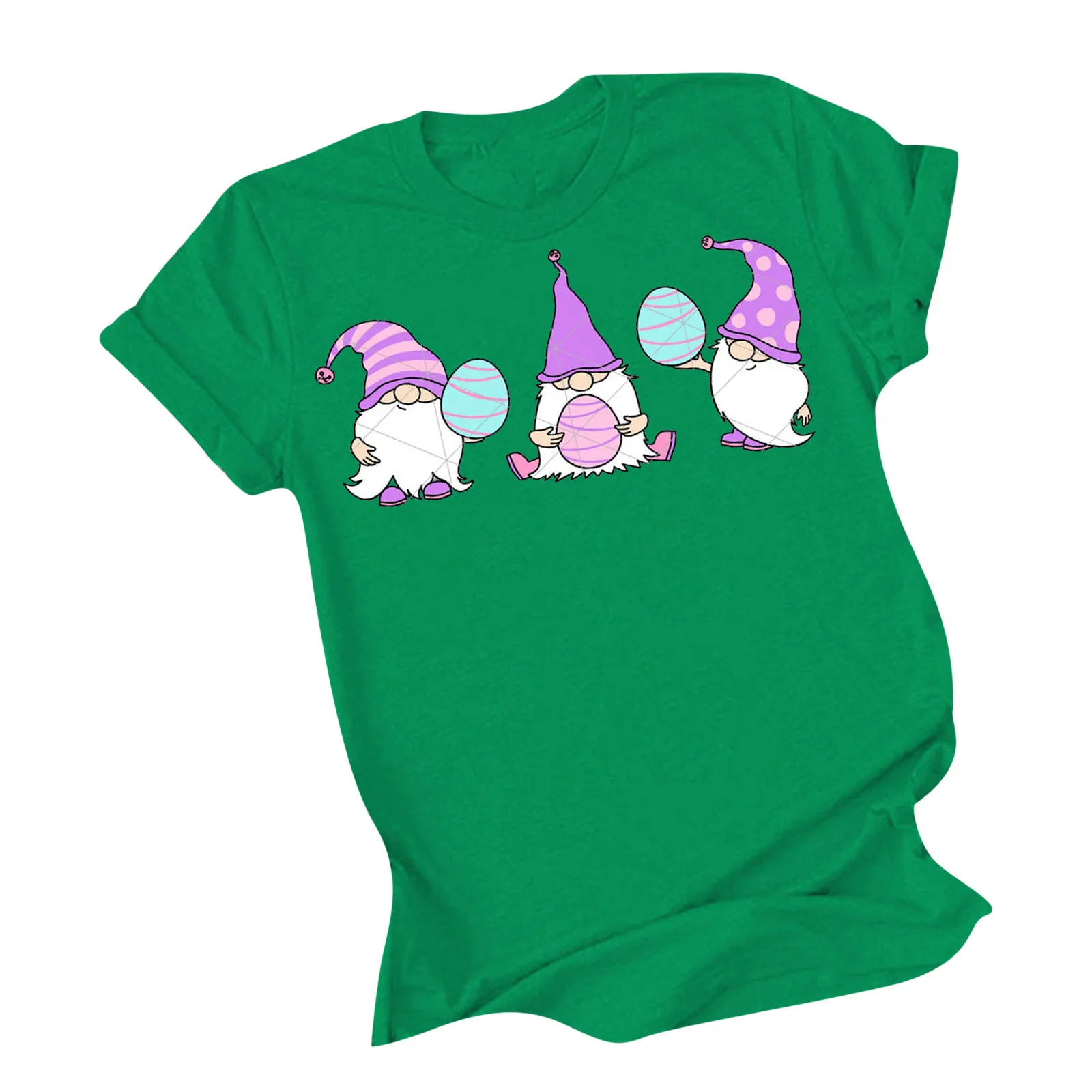 

Women Casual Printing Short Sleeves O-Neck Loose T-Shirt Blouse Tops Vintage Sun And Moon Printed Pattern Casual Short Sleeve To