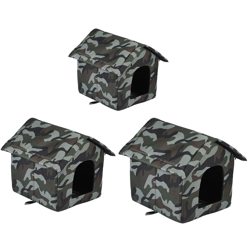 

Домик для собак, зимняя палатка для домашних животных с защитой от атмосферных воздействий, закрытое теплое спальное гнездо для кошки