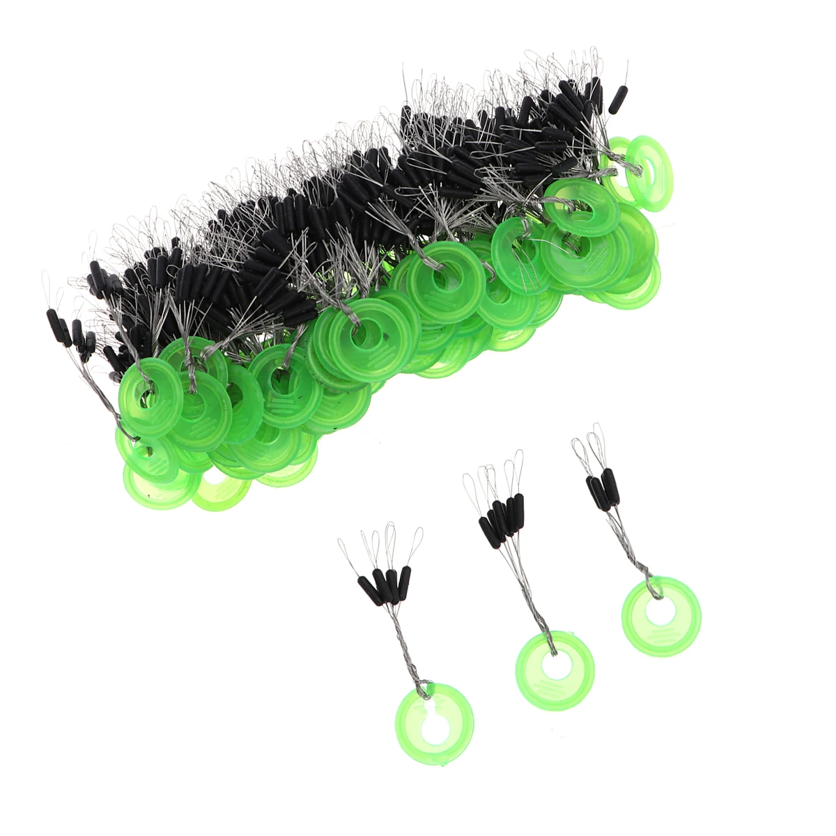 Круглая форма поплавок для рыбалки черные резиновые пробки Бусины Размер M