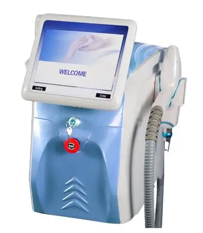 Лазерное удаление волос с большим размером пятен и охлаждением для